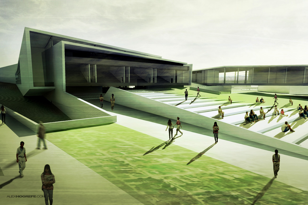 architecture_thesis_rendering_thesis_arena_outdoor_photoshop8
