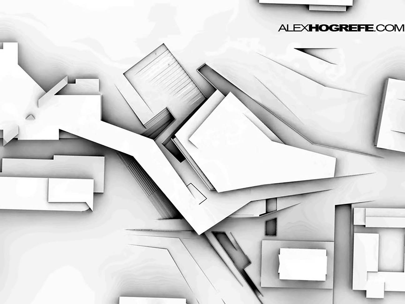 architectural site plan pencil renderings