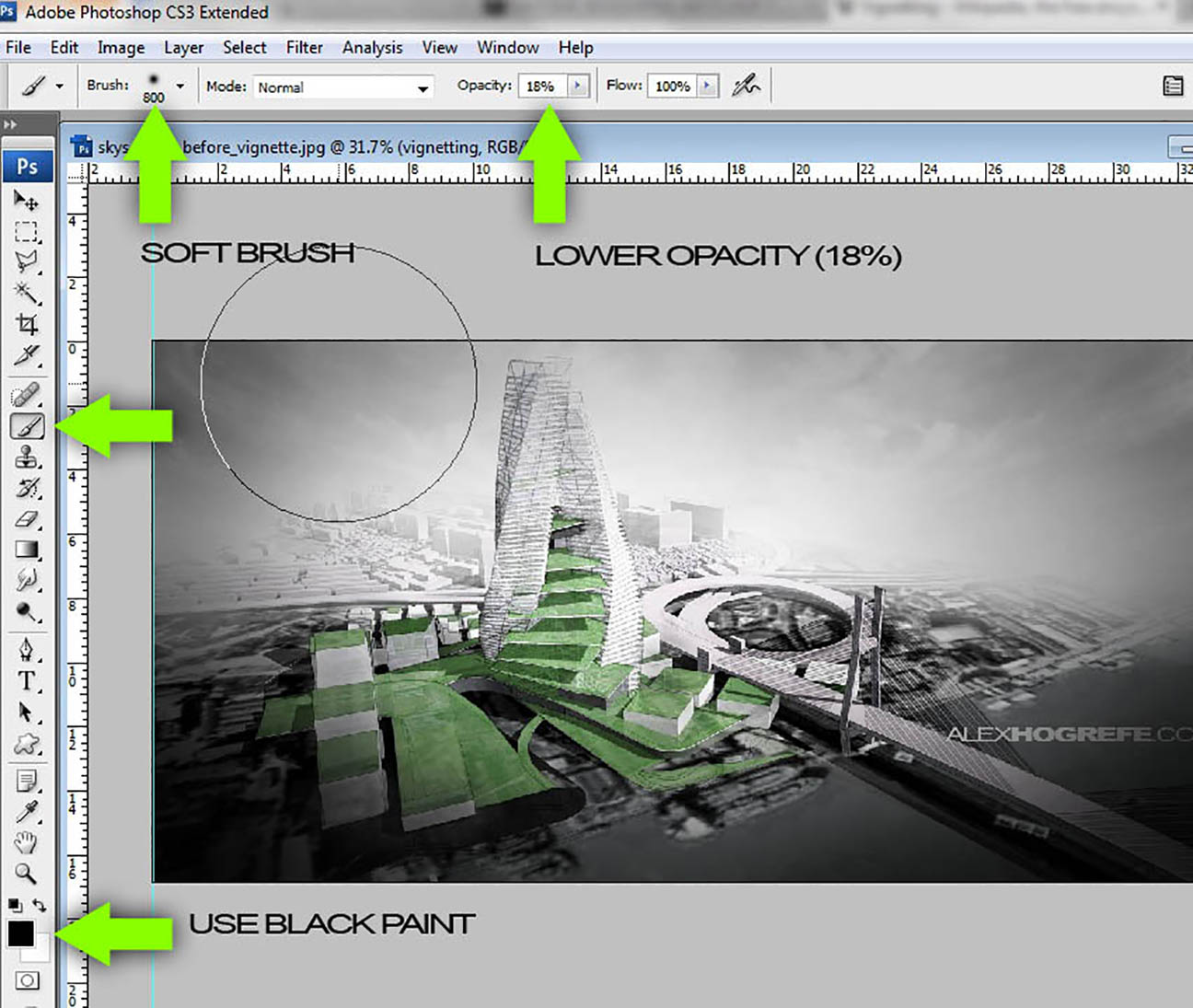 vignette vignetting architecture quick tips play