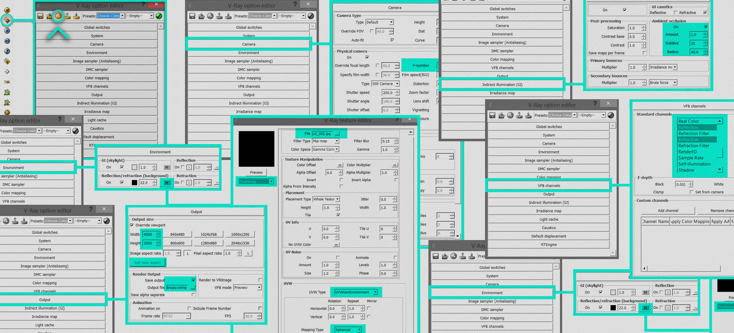 fast vray settings