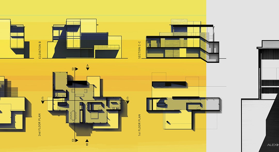 Villa Floor Plan Portfolio Spread