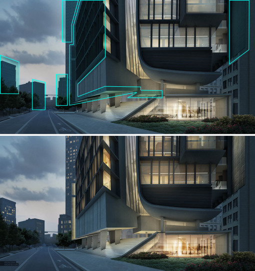 Day to Night: All Photoshop | Visualizing Architecture